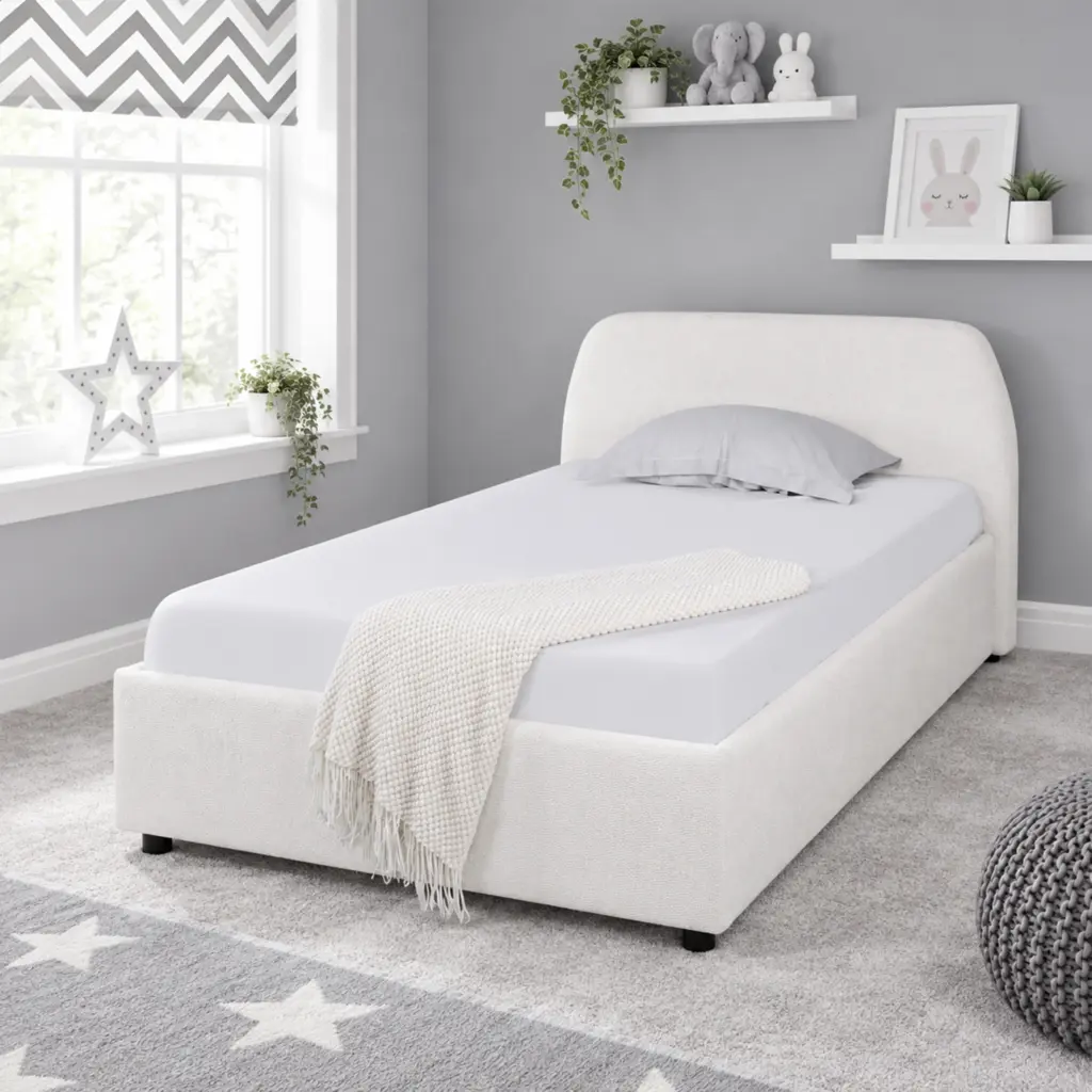 Aurea Single Bed White Bg United Furniture