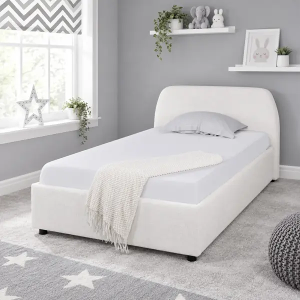 Aurea Single Bed - White