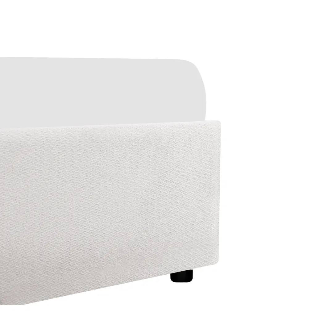 Aurea Single Bed White Swatch A United Furniture