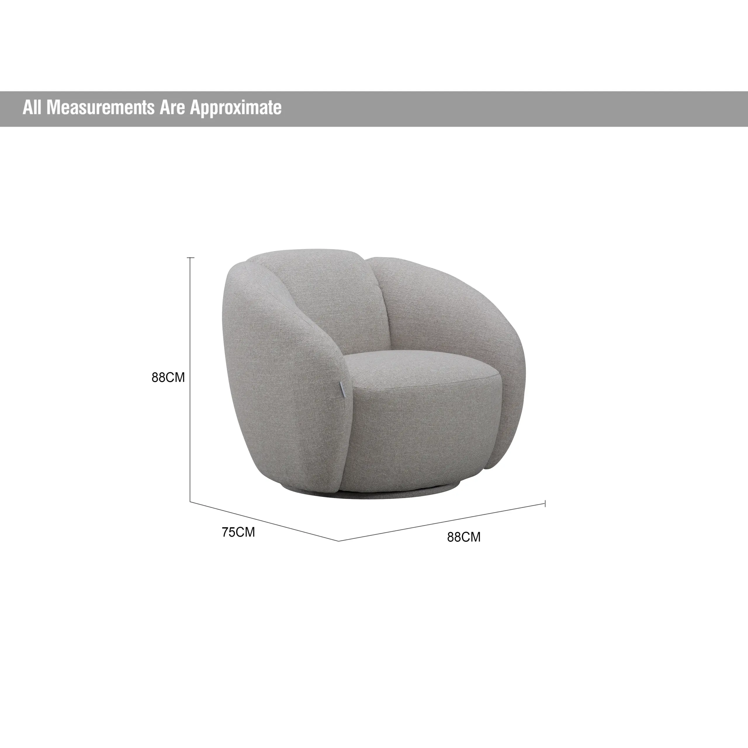 Beyonce Swivel Single Chair Beyonce Swivel Single Chair - Image 8