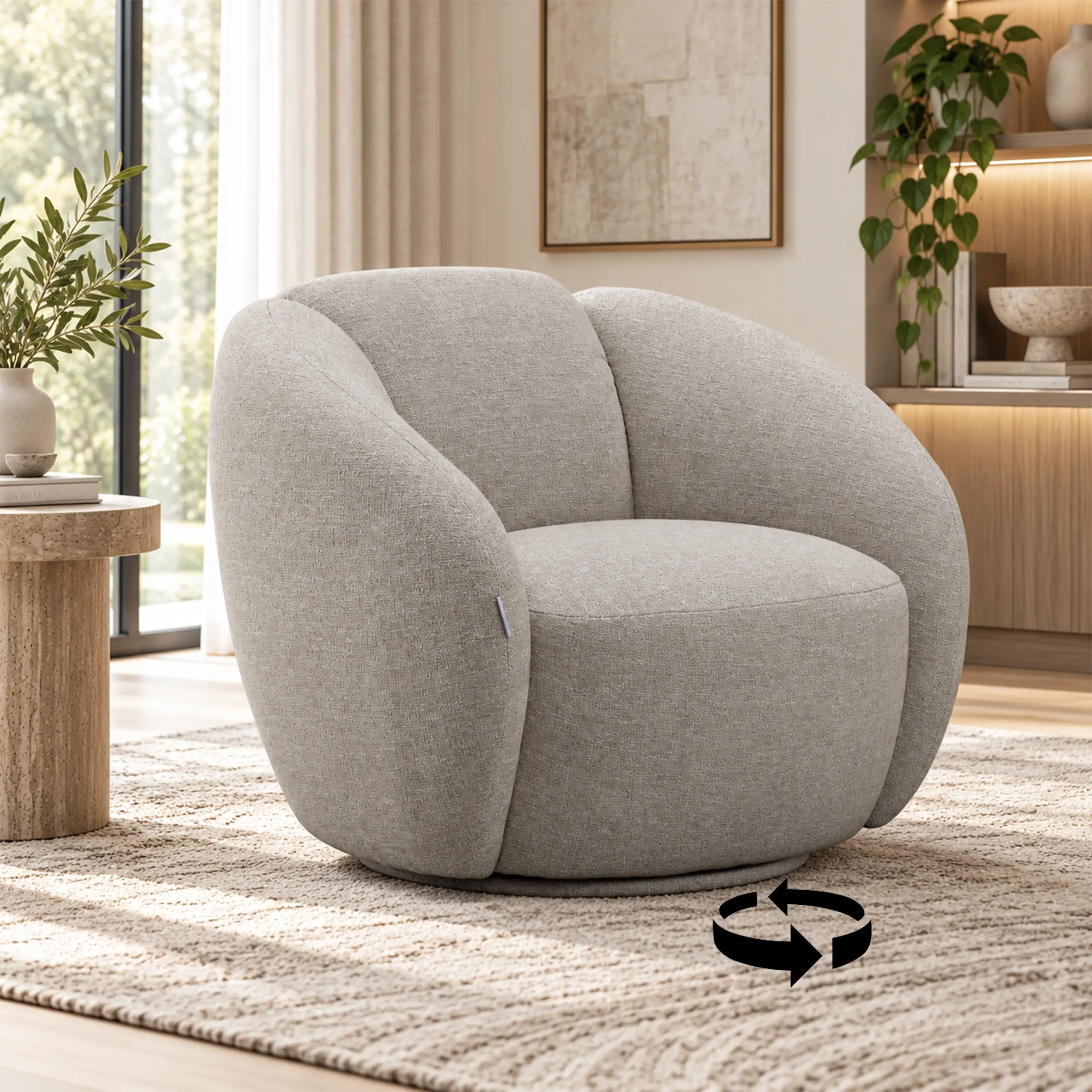 Beyonce Swivel Single Chair Beyonce Swivel Single Chair - Image 1