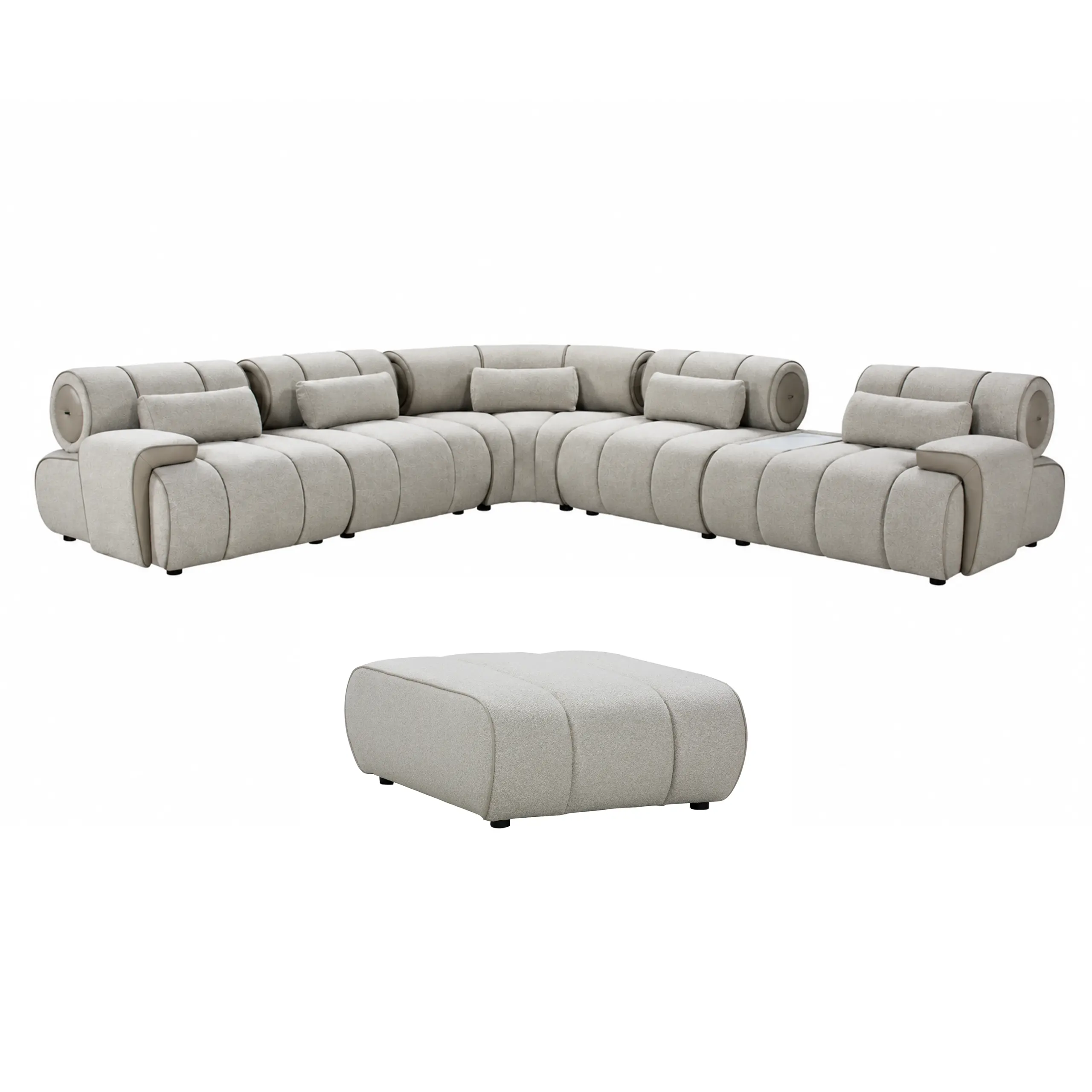 Durango Sectional Corner Sofa with Ottoman - Image 2
