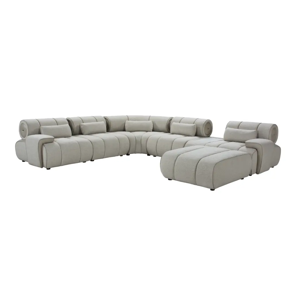 Durango Sectional Corner Sofa with Ottoman - Thumbnail Image 3
