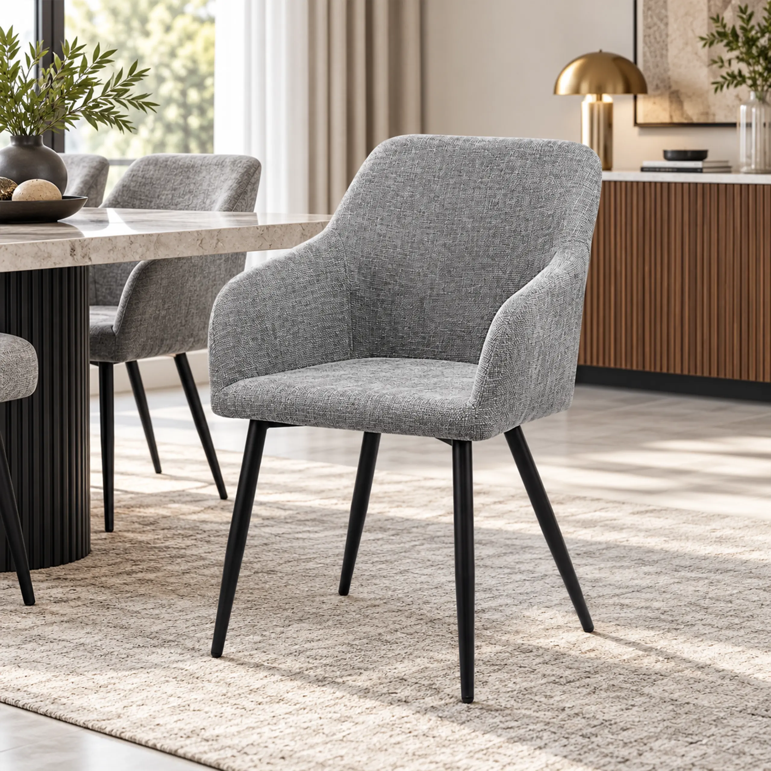 Florence Dining Chair Grey Bg United Furniture