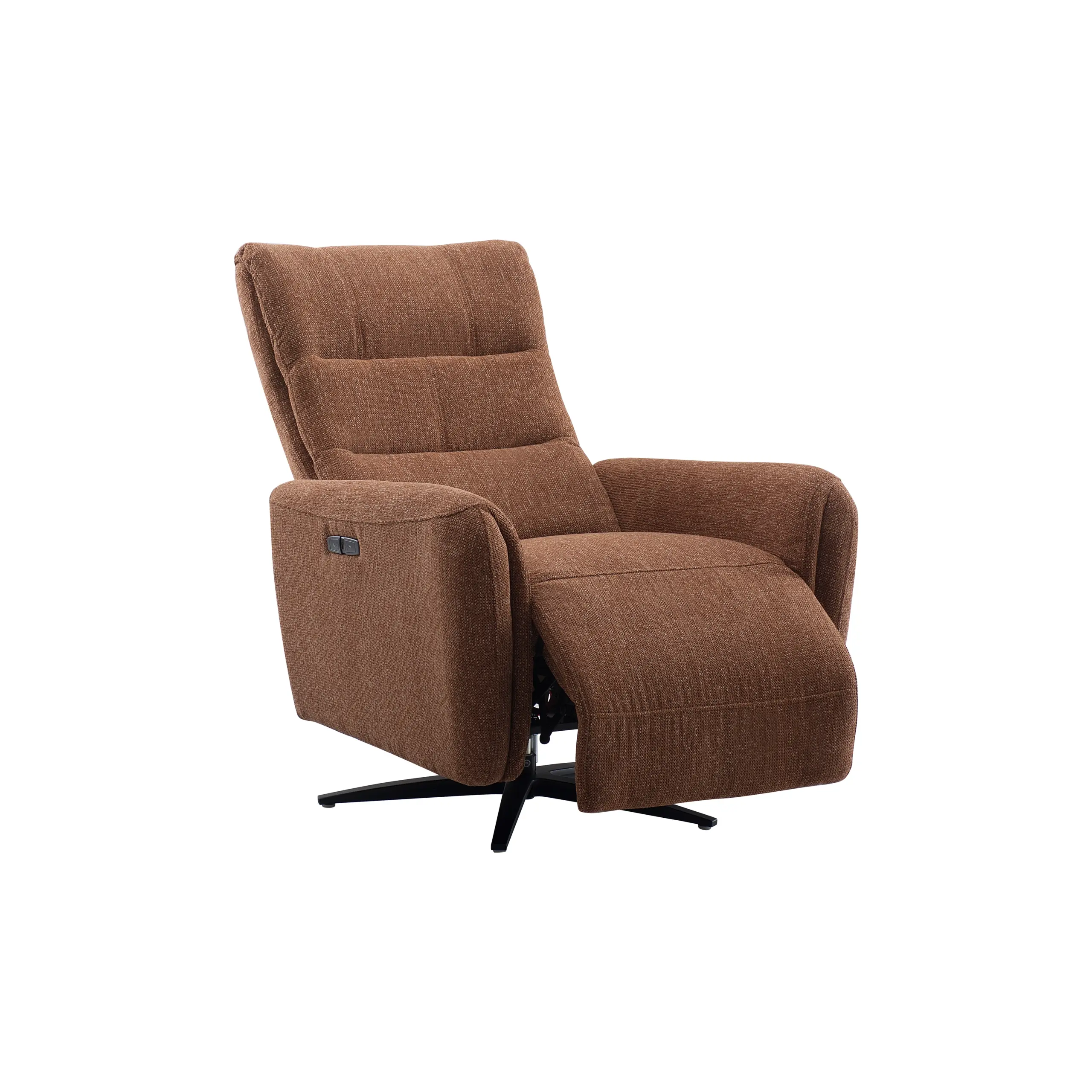 Quatro Swivel Chair with Power Recliner - Rust Quatro Swivel Chair with Power Recliner - Rust - Image 3