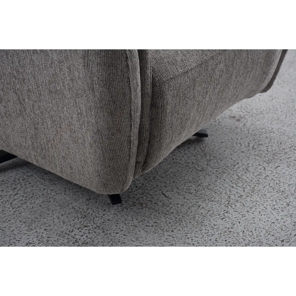 Quatro Swivel Chair with Power Recliner - Dark Grey Quatro Swivel Chair with Power Recliner - Dark Grey - Thumbnail Image 9