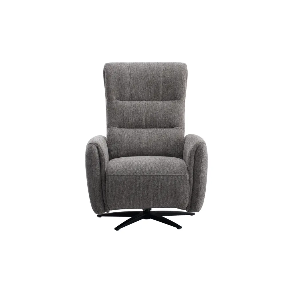 Quatro Swivel Chair with Power Recliner - Dark Grey Quatro Swivel Chair with Power Recliner - Dark Grey - Thumbnail Image 4