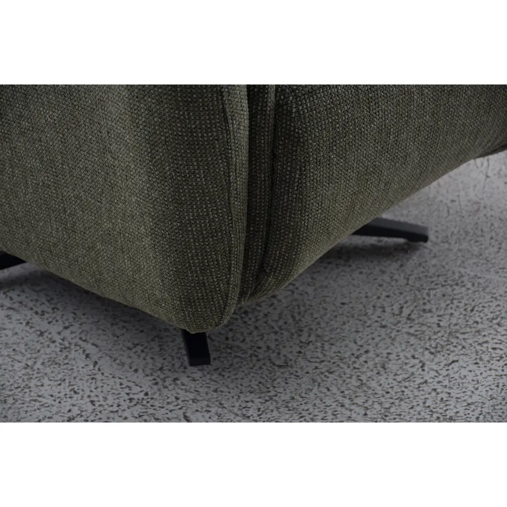 Quatro Swivel Chair with Power Recliner - Olive Green Quatro Swivel Chair with Power Recliner - Olive Green - Thumbnail Image 8
