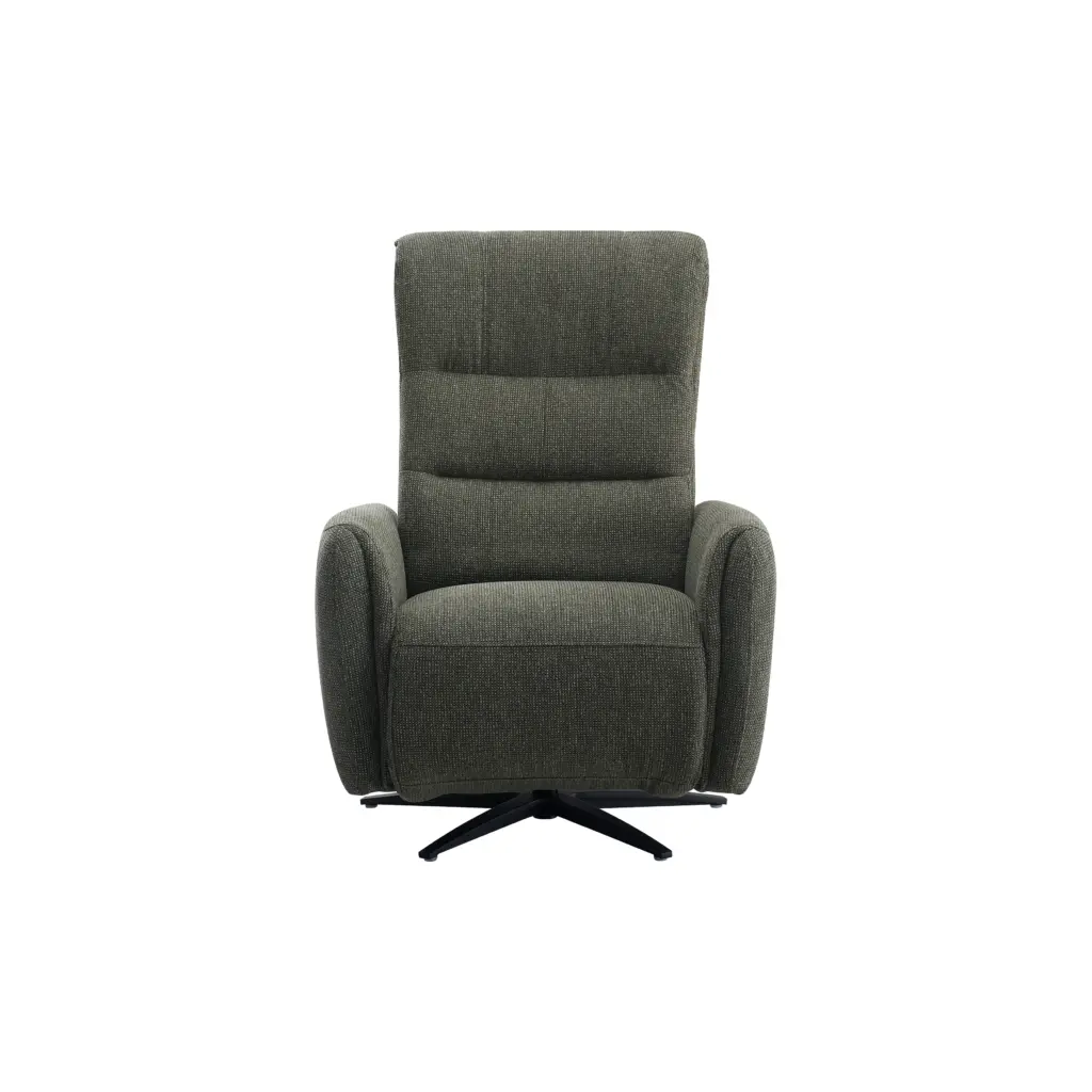 Quatro Swivel Chair with Power Recliner - Olive Green Quatro Swivel Chair with Power Recliner - Olive Green - Thumbnail Image 2