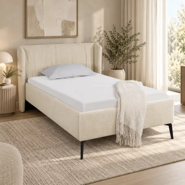 Roma Single Bed - Beige