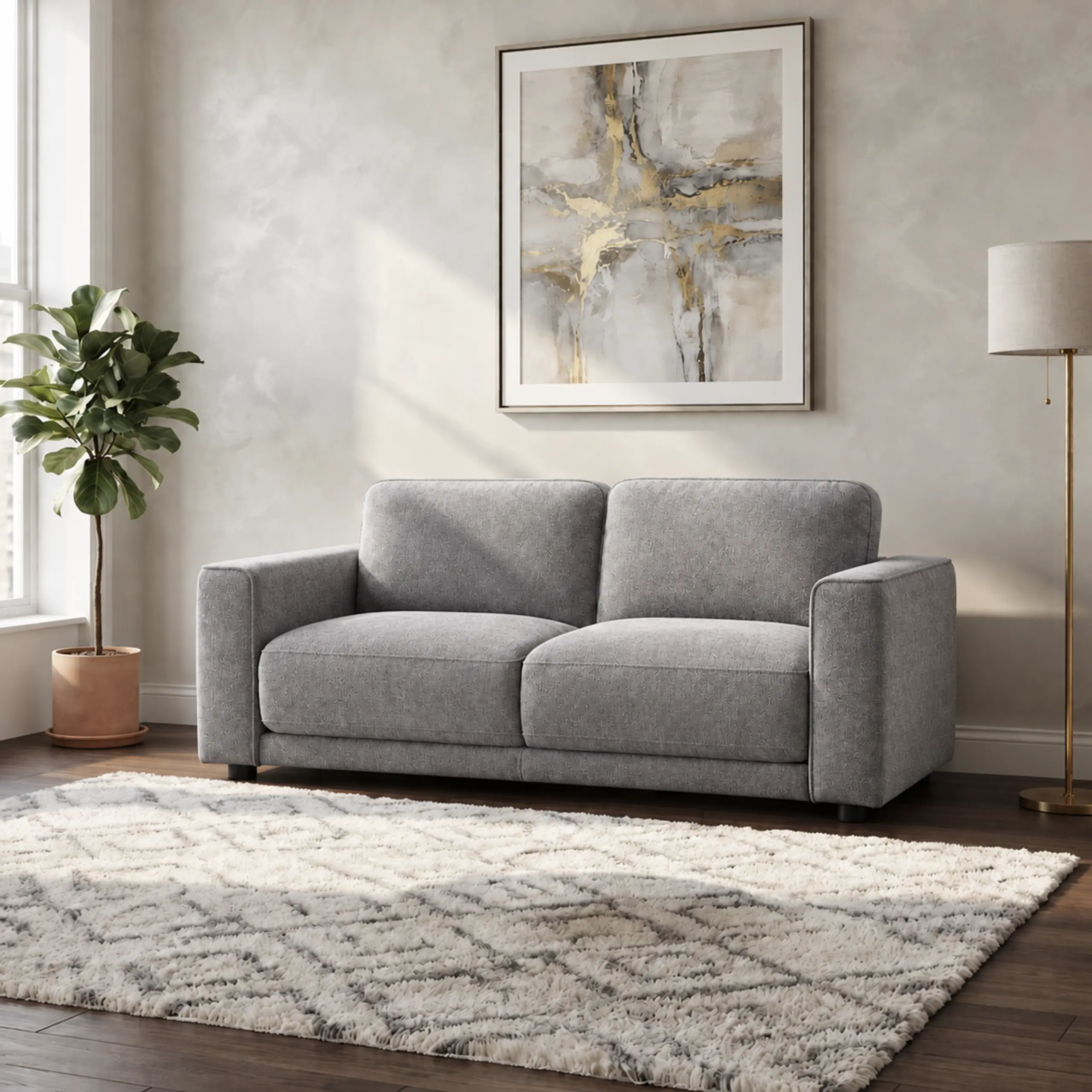 Sonett 2 Seater Grey United Furniture