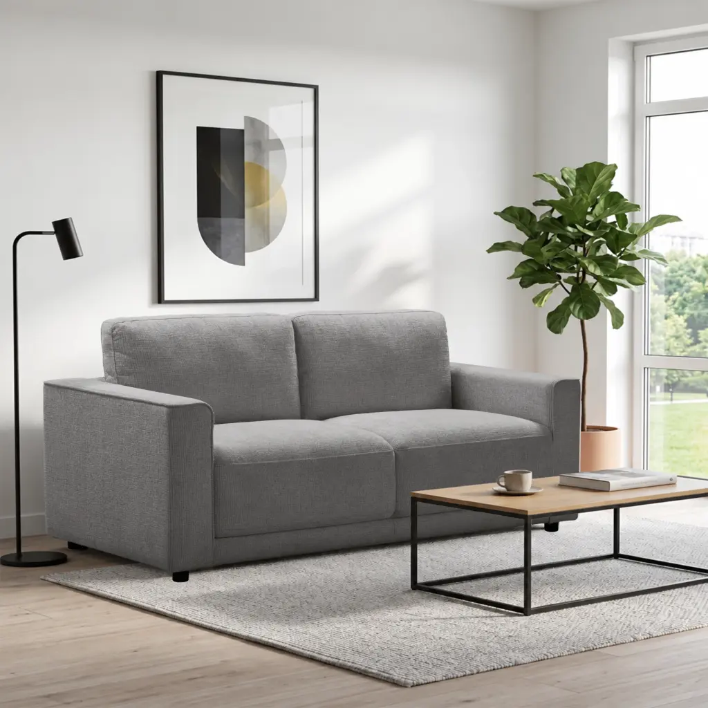 Sonett 3 Seater Dk Grey 1 United Furniture